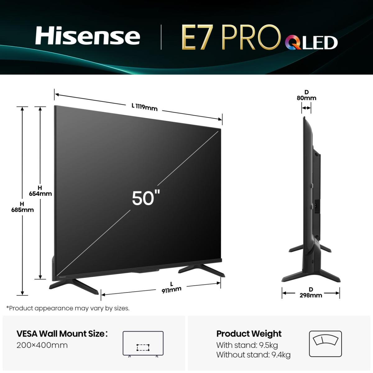 50E77Q PRO, QLED-Fernseher