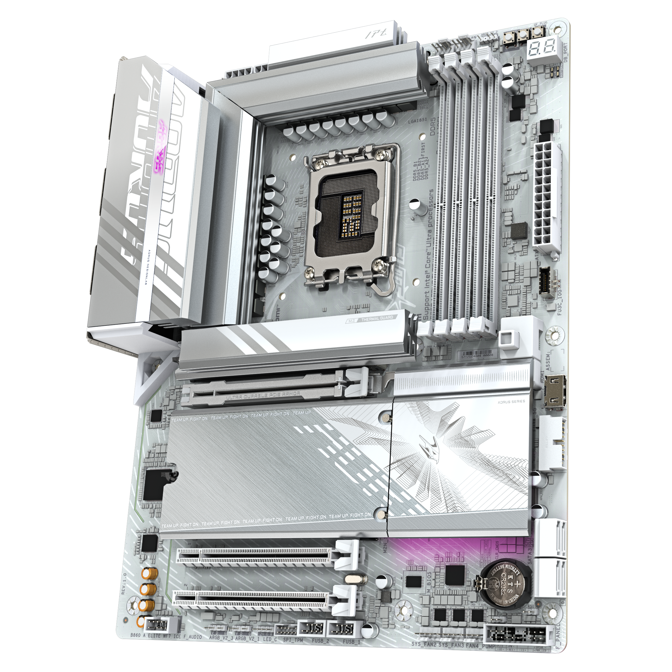 GIGABYTE B860 A ELITE WF7 ICE LGA1851 4xDDR5 ATX HDMI DP WIFI USB MB