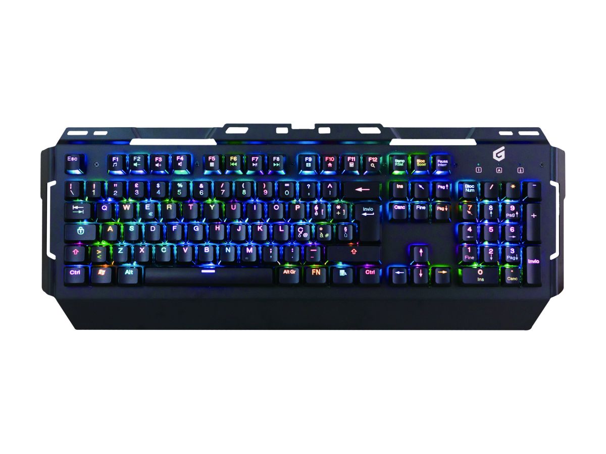 CONCEPTRONIC Gaming Tastatur Mechan./RGB Layout IT schwarz