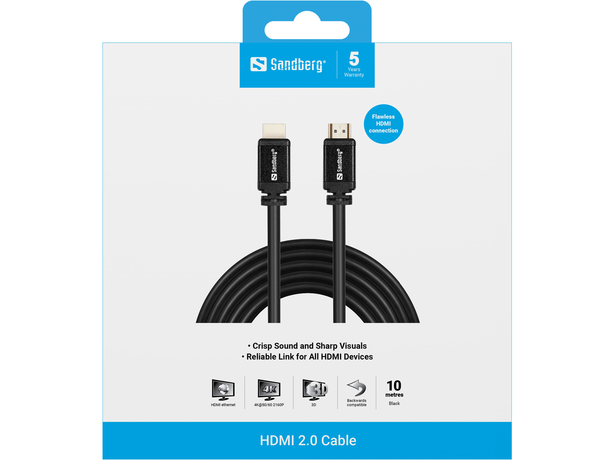 SANDBERG HDMI 2.0 19M-19M 10m