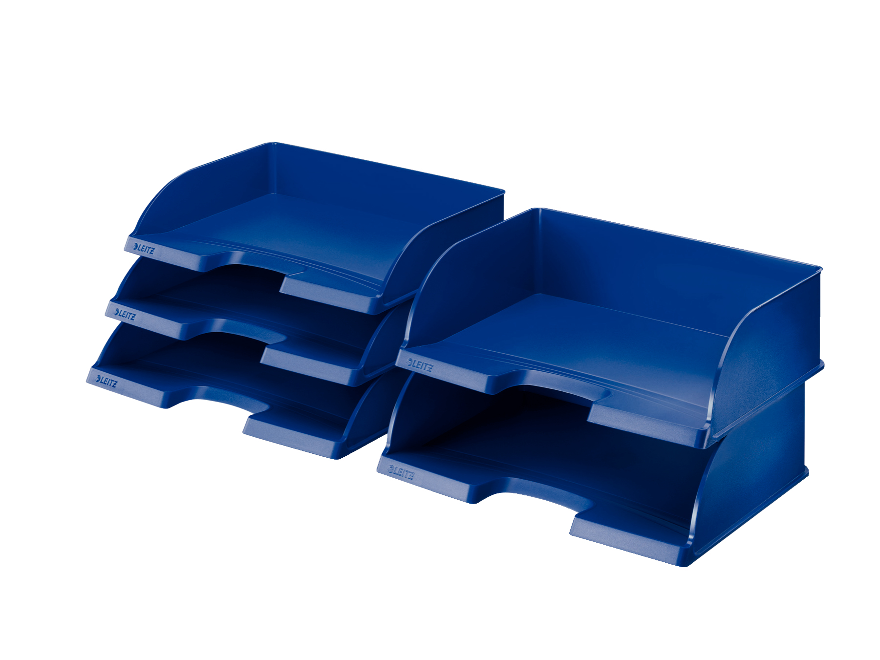 LEITZ Briefablage Jumbo quer Plus blau DIN A4, 1 St.