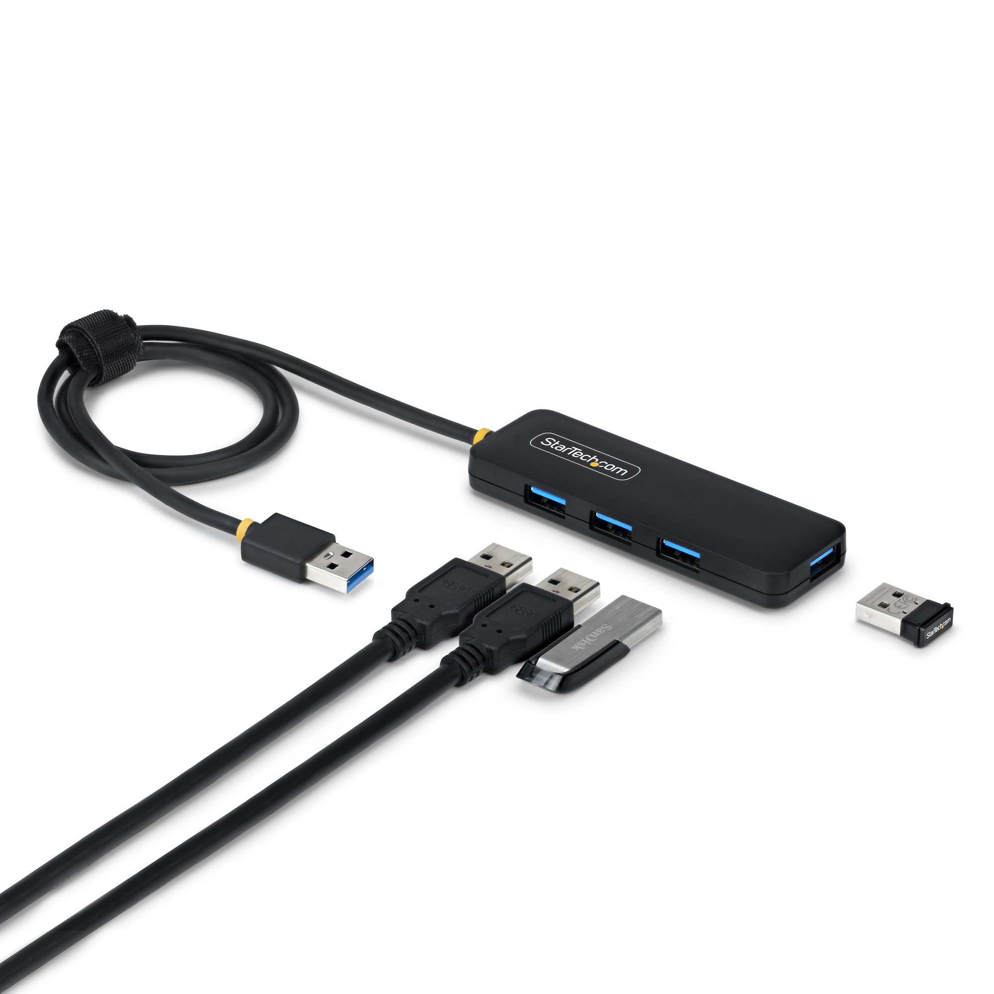 StarTech.com 4-Port USB-A Hub 5Gbps Schwarz