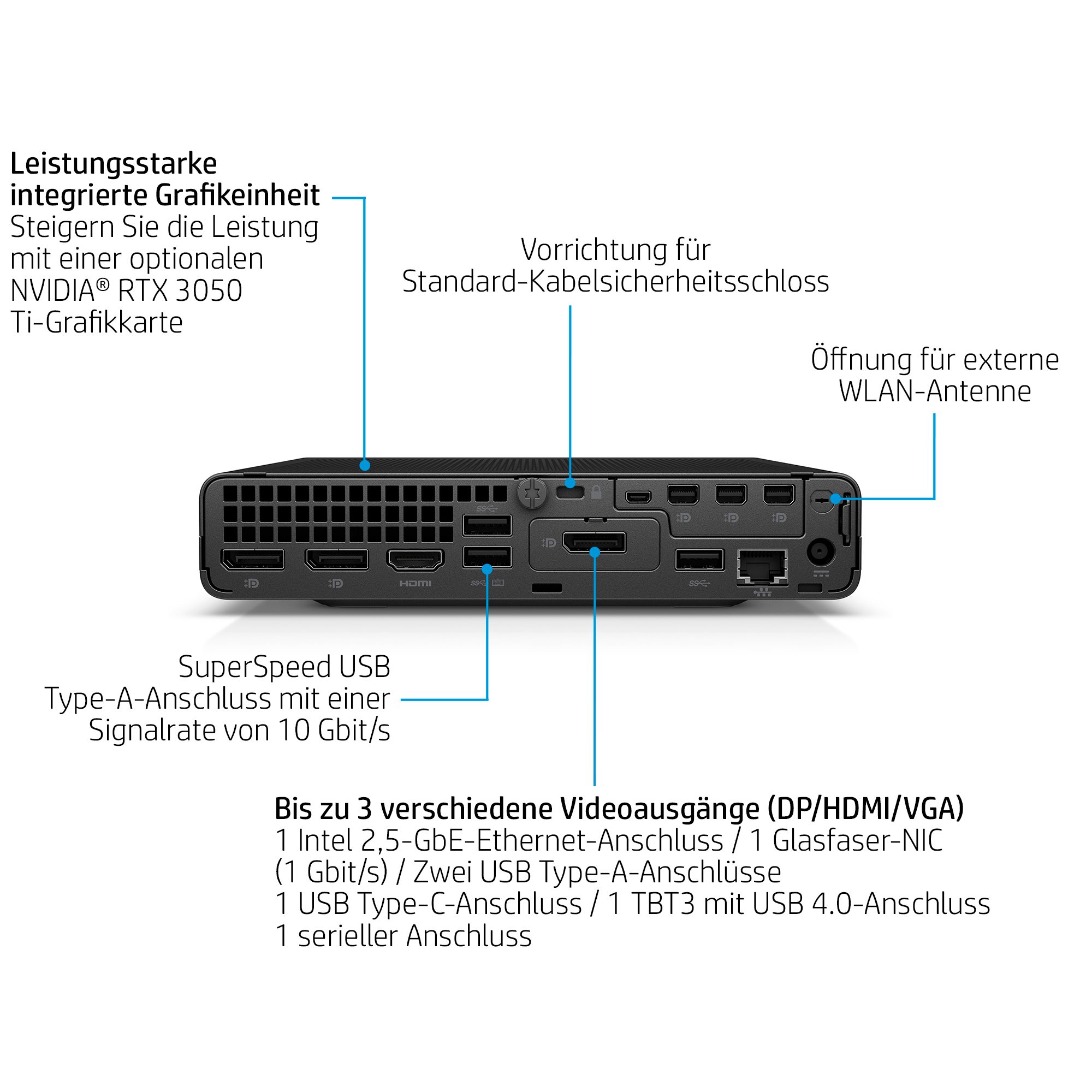 HP Elite Mini 800 G9 Intel Core i5-14500 16GB 256GB/SSD W11P 1J War (DE)