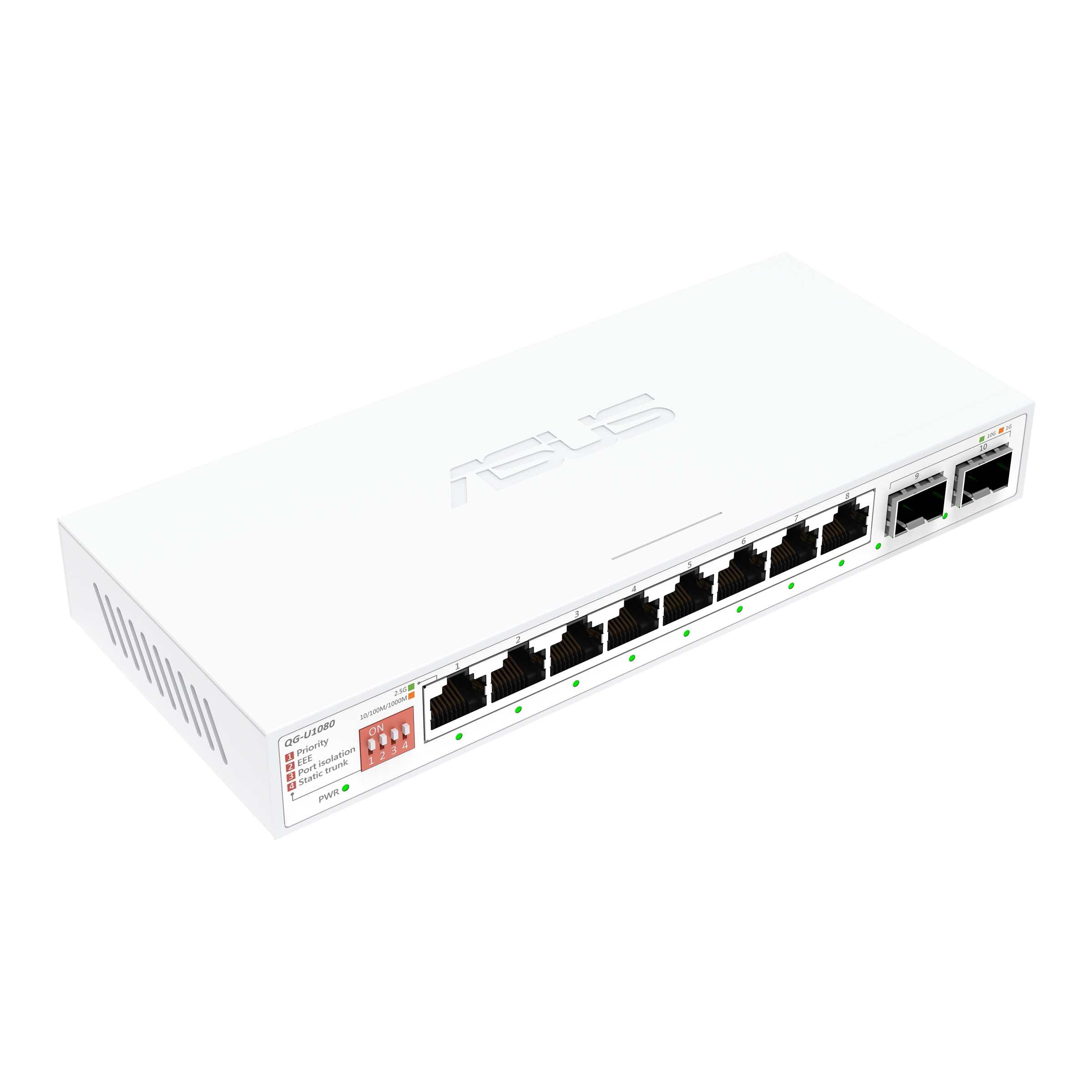 ASUS Switch QG-U1080 8-Port 2.5G + 2-Port 10G SFP+