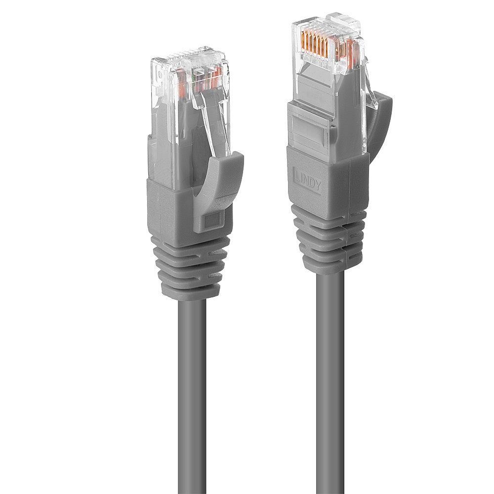 LINDY Patchkabel Cat6 UTP Premium grau 3.00m