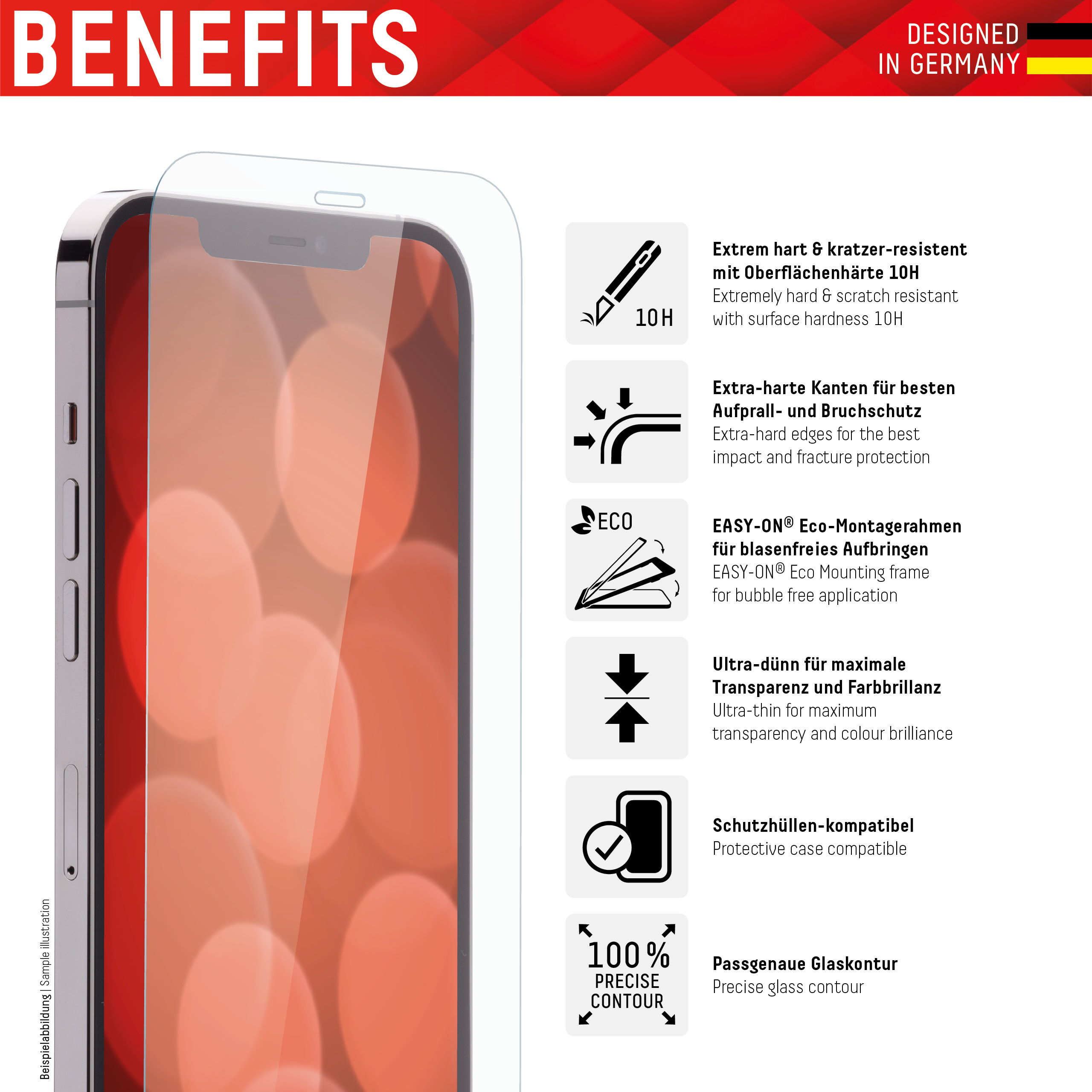 DISPLEX REAL GLASS CLEAR F/ APPLE IPHONE 13 MINI