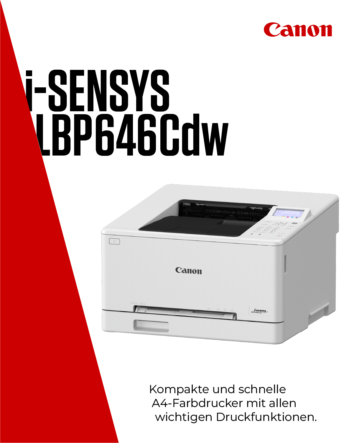 Canon i-SENSYS LBP646Cdw Farb-Laserdrucker grau