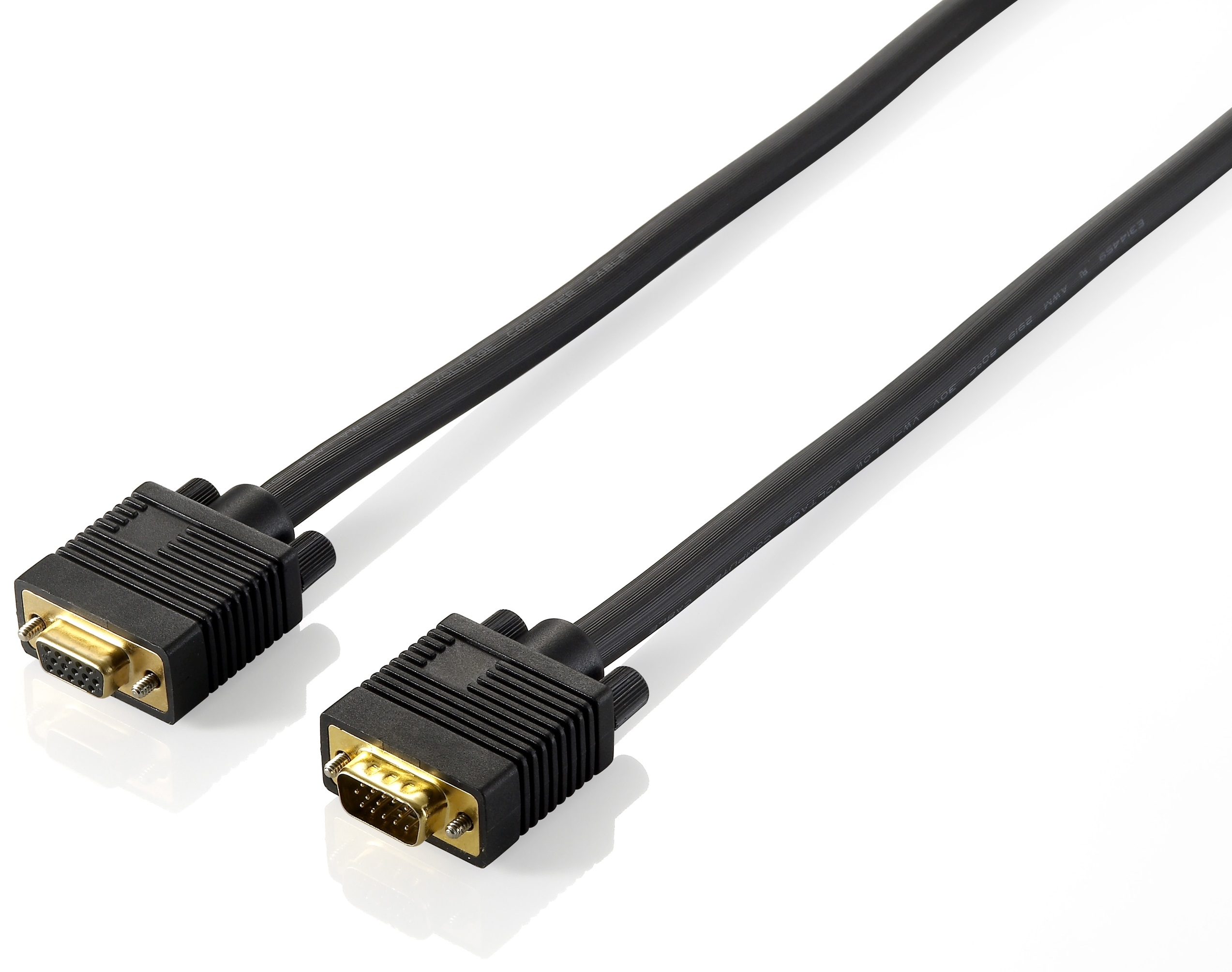 Equip VGA Kabel 1024x 768/60Hz St/Bu 1.80m schwarz Blister