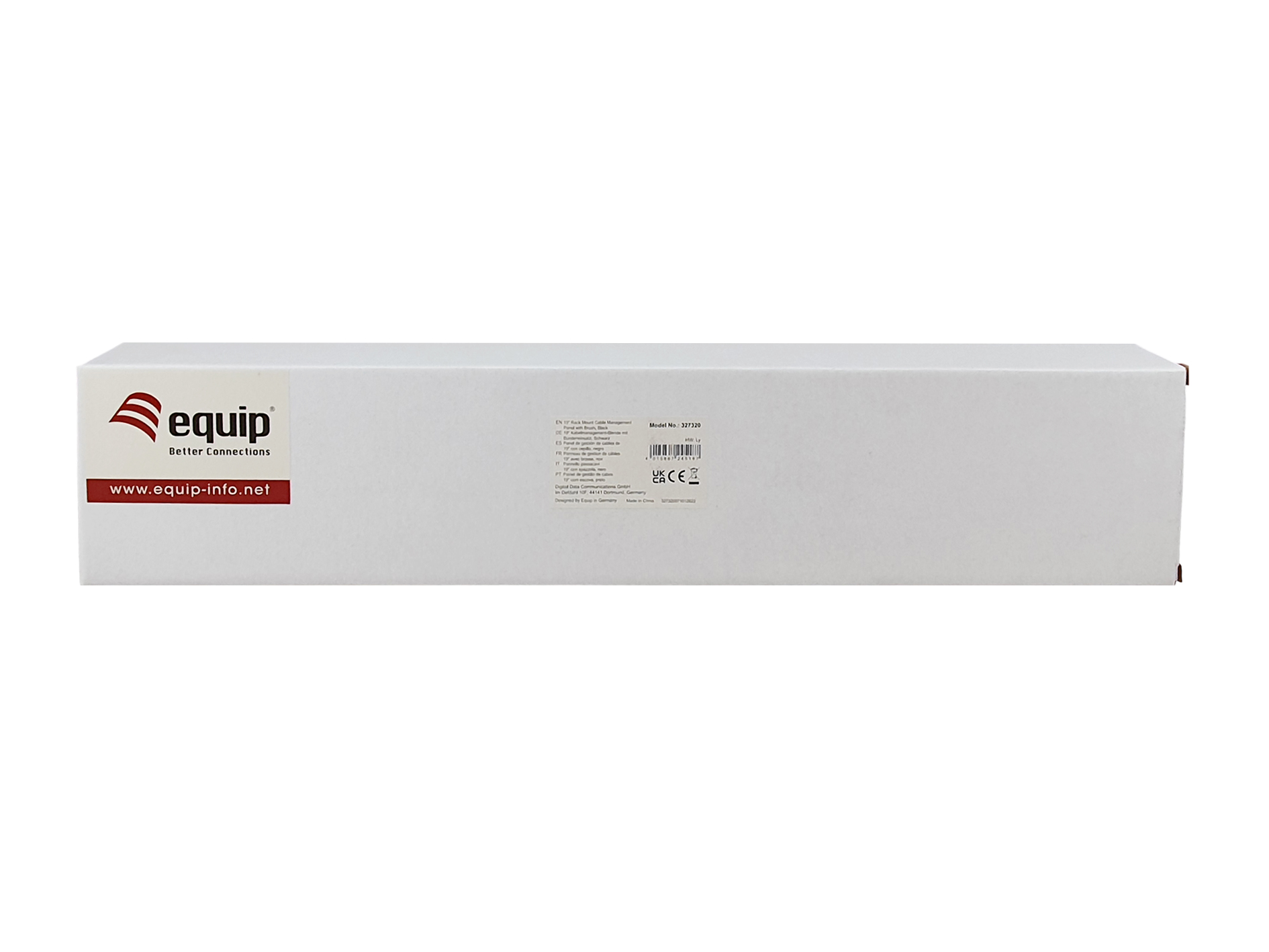 Equip 19 Kabelmanagement 5xPlastikringe Stahl 1U RAL9005