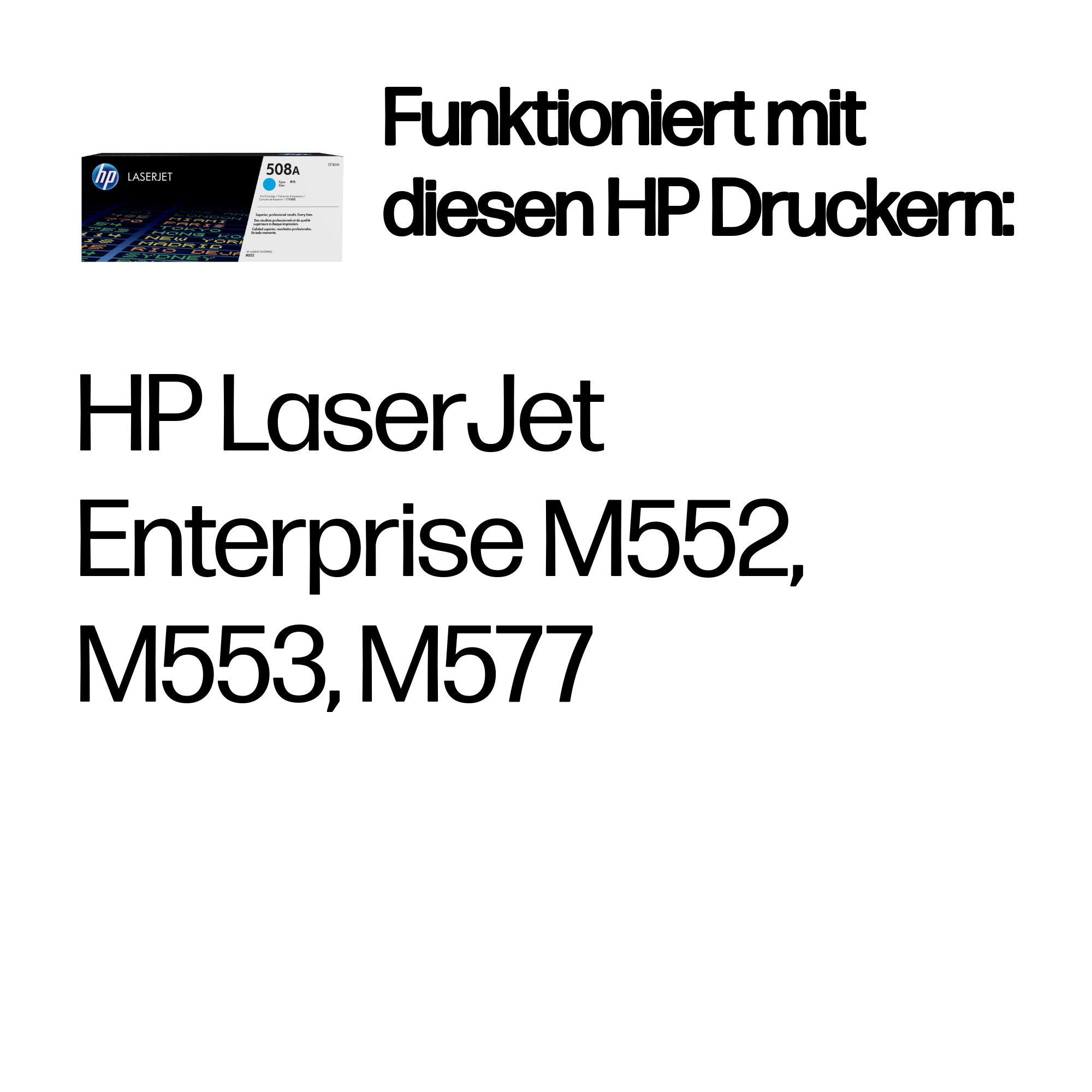 HP 508A Cyan LaserJet Tonerpatrone