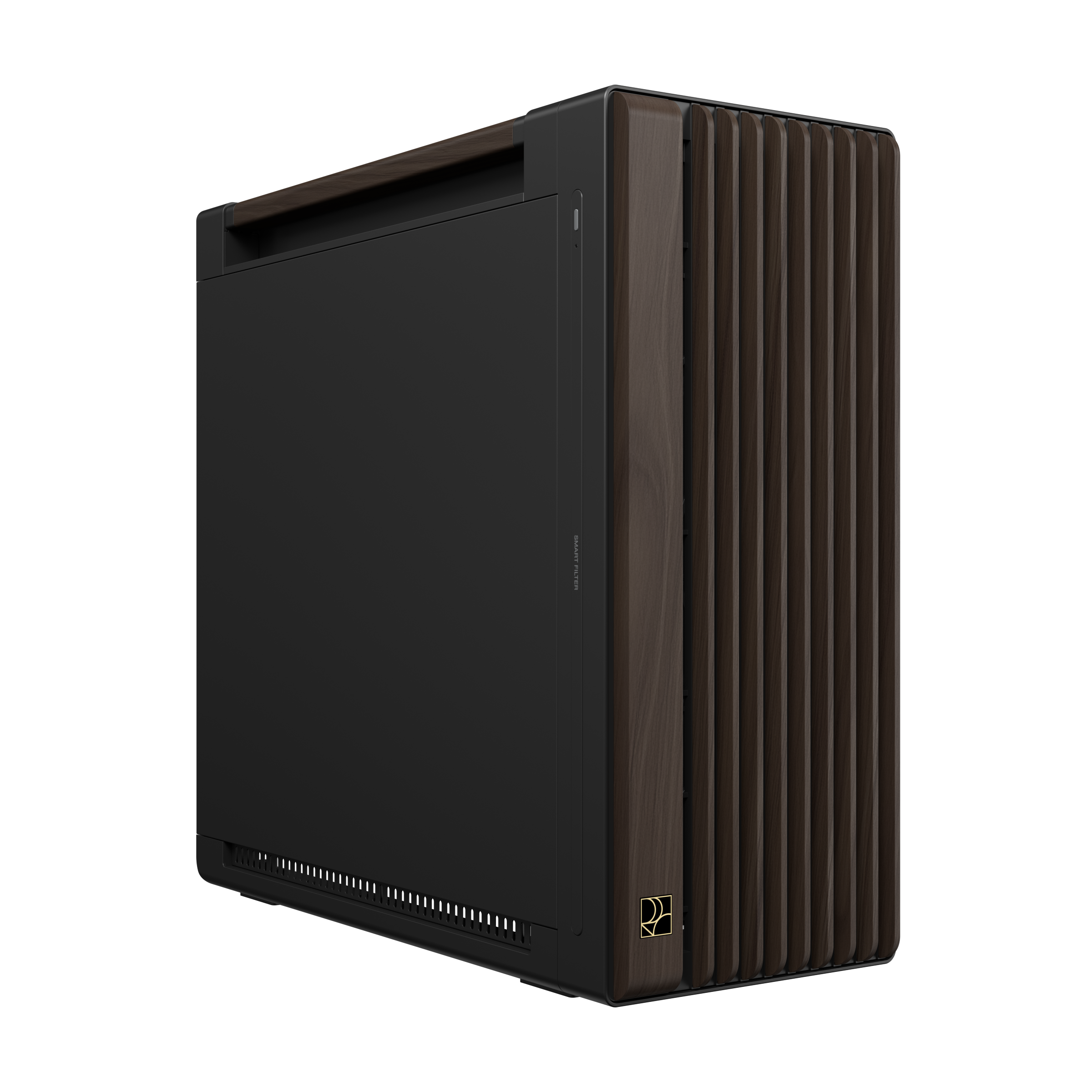 PROART PA602 WALNUT WOOD METAL PWM MODERN BLACK, Tower-Gehäuse