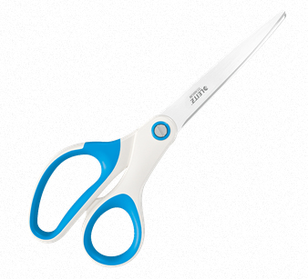 LEITZ Papierschere WOW Titan blau-metallic 20,5 cm