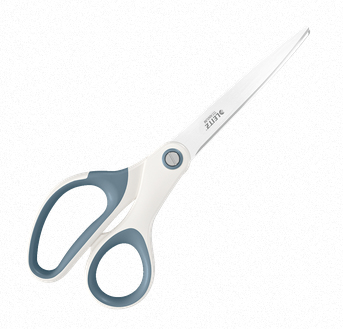 LEITZ Papierschere WOW Titan perlweiß 20,5 cm