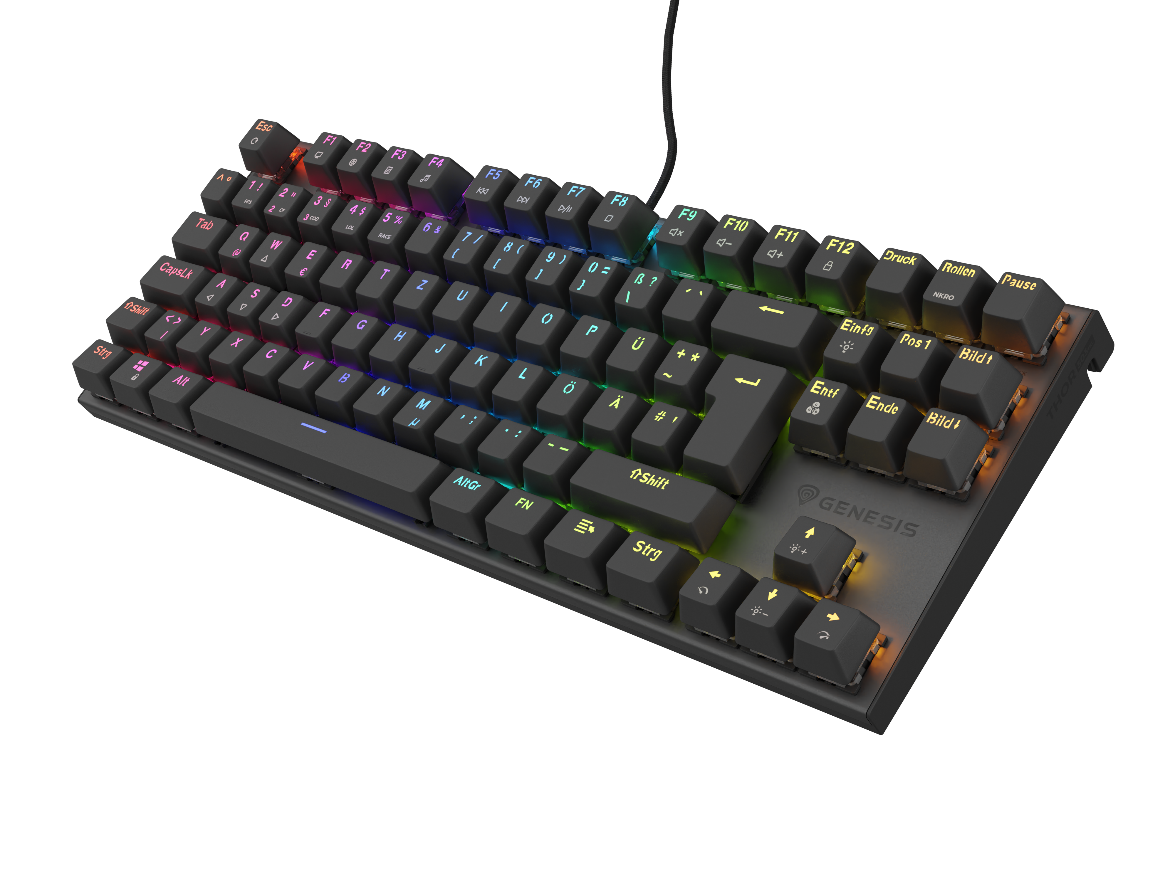 Genesis Gaming Tastatur THOR 303 TKL brown kabelgeb. (DE)