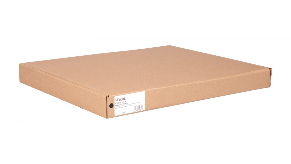 Equip 19 Fachboden aus. für Serverschränke 60cm 1U schwarz