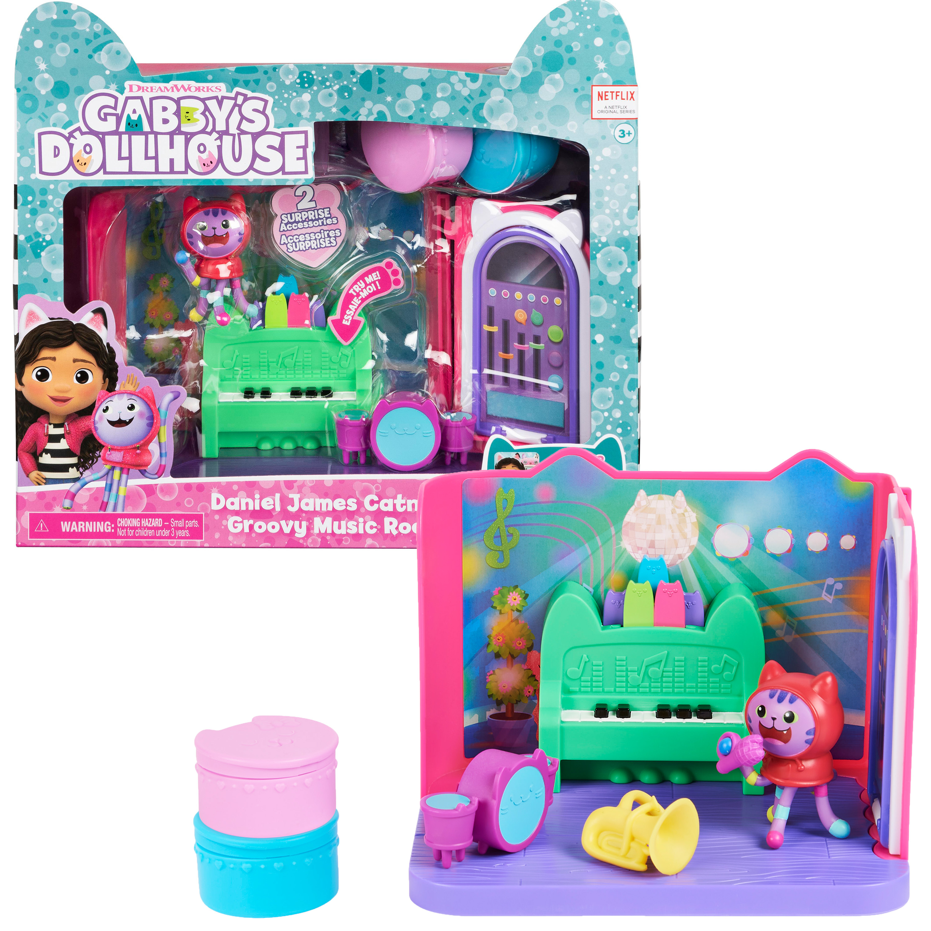 Gabby''s Dollhouse Deluxe Room – Groovy Music Room, Kulisse