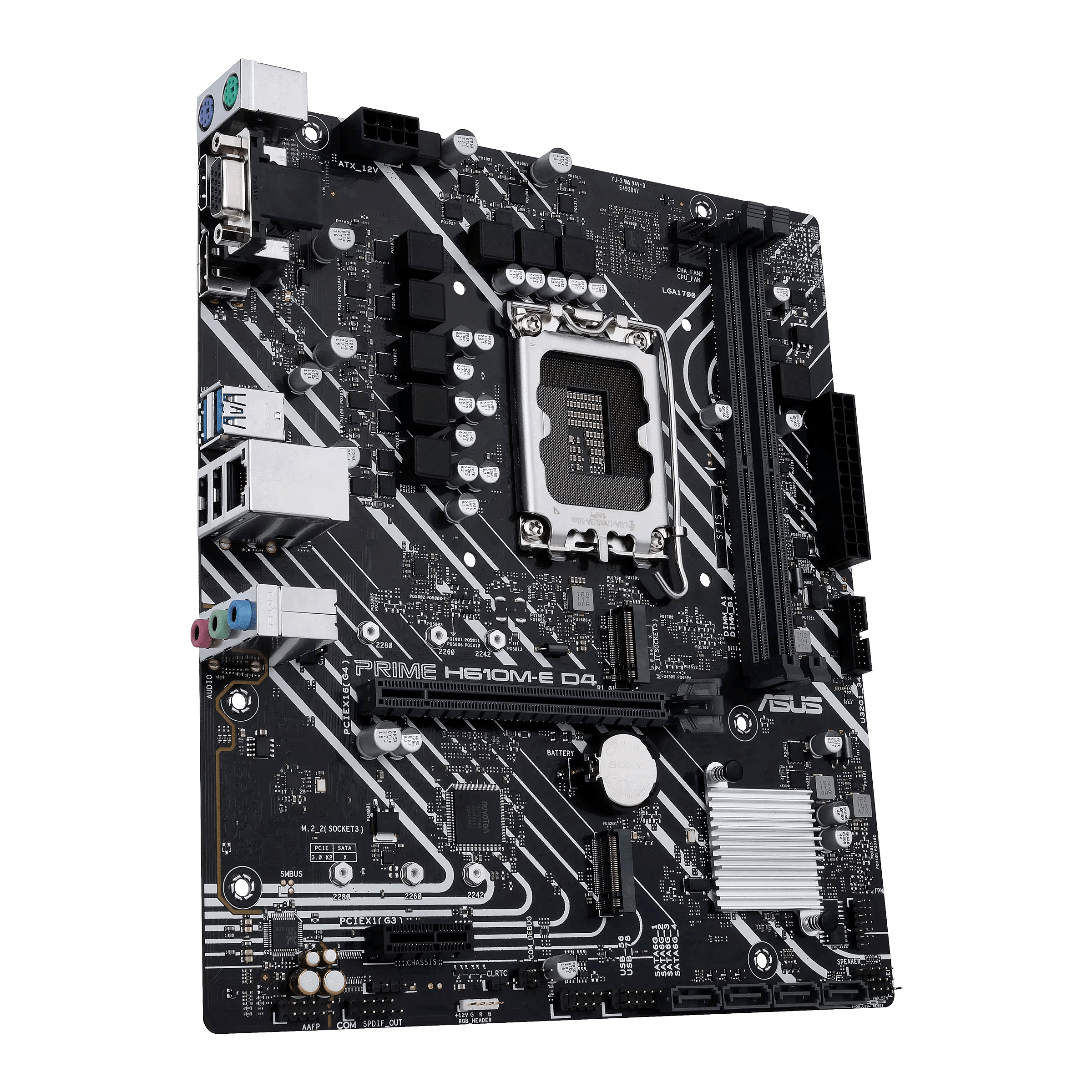 ASUS PRIME H610M-E D4-CSM LGA1700 mATX MB 2xDDR4 4xSATA 2xM.2
