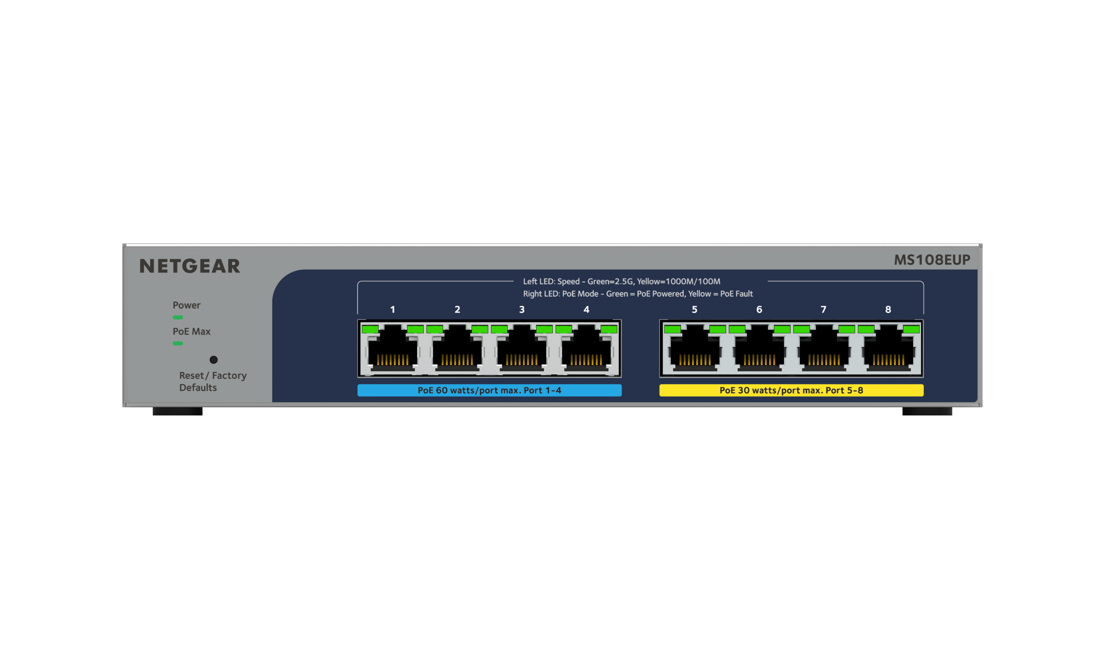 8P 2.5G ULTRA60 POE++ SWITCH MULTI-GIGABIT (2.5G) ETH PLUS