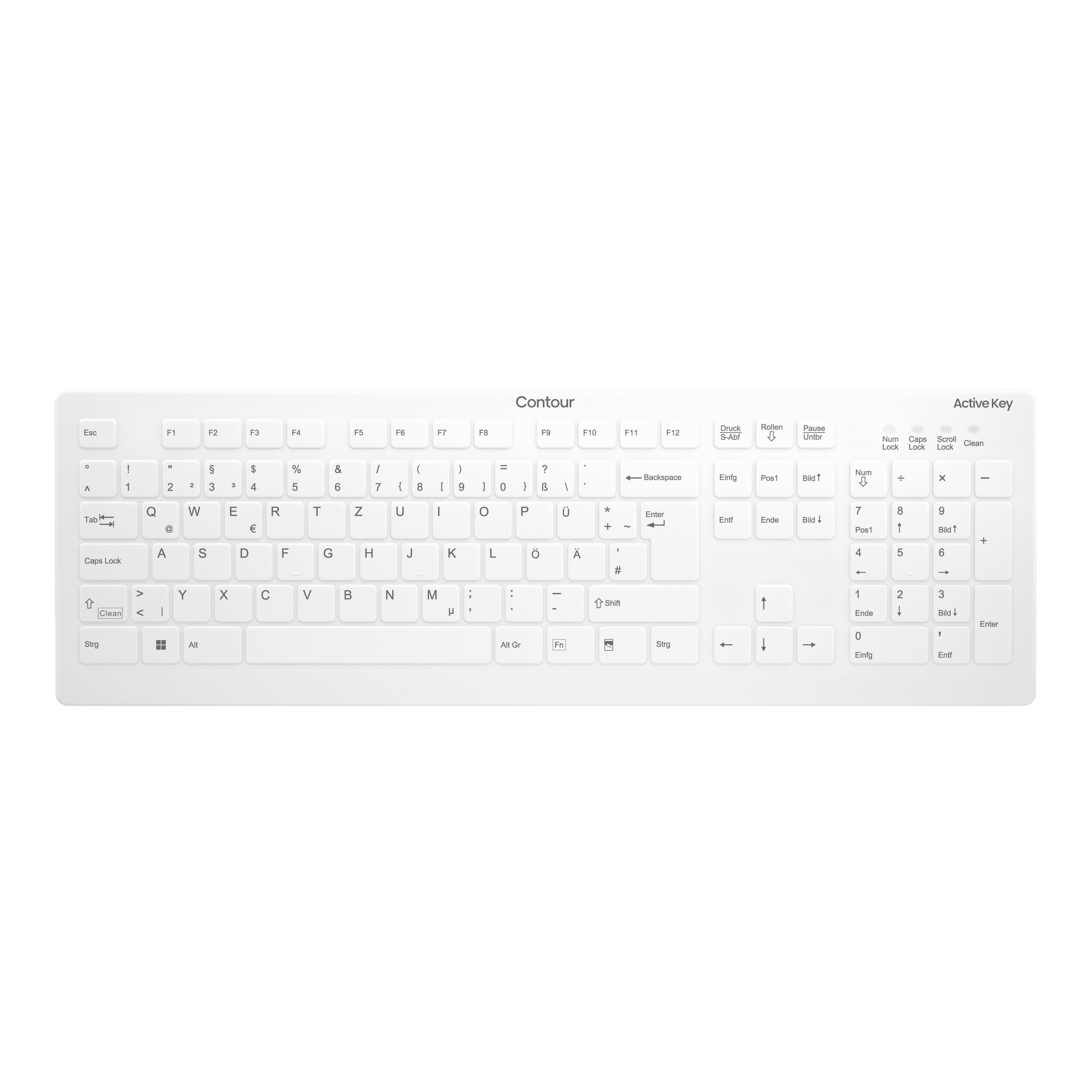 CHERRY AK-C8112 Medical Keyboard Hygiene-Tastatur kabellos weiß