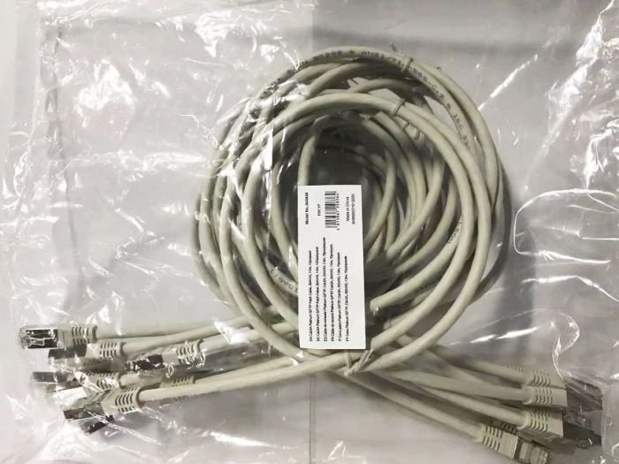 Equip Patchkabel Cat6A 10x S/FTP 2xRJ45 1.00m grau Plat