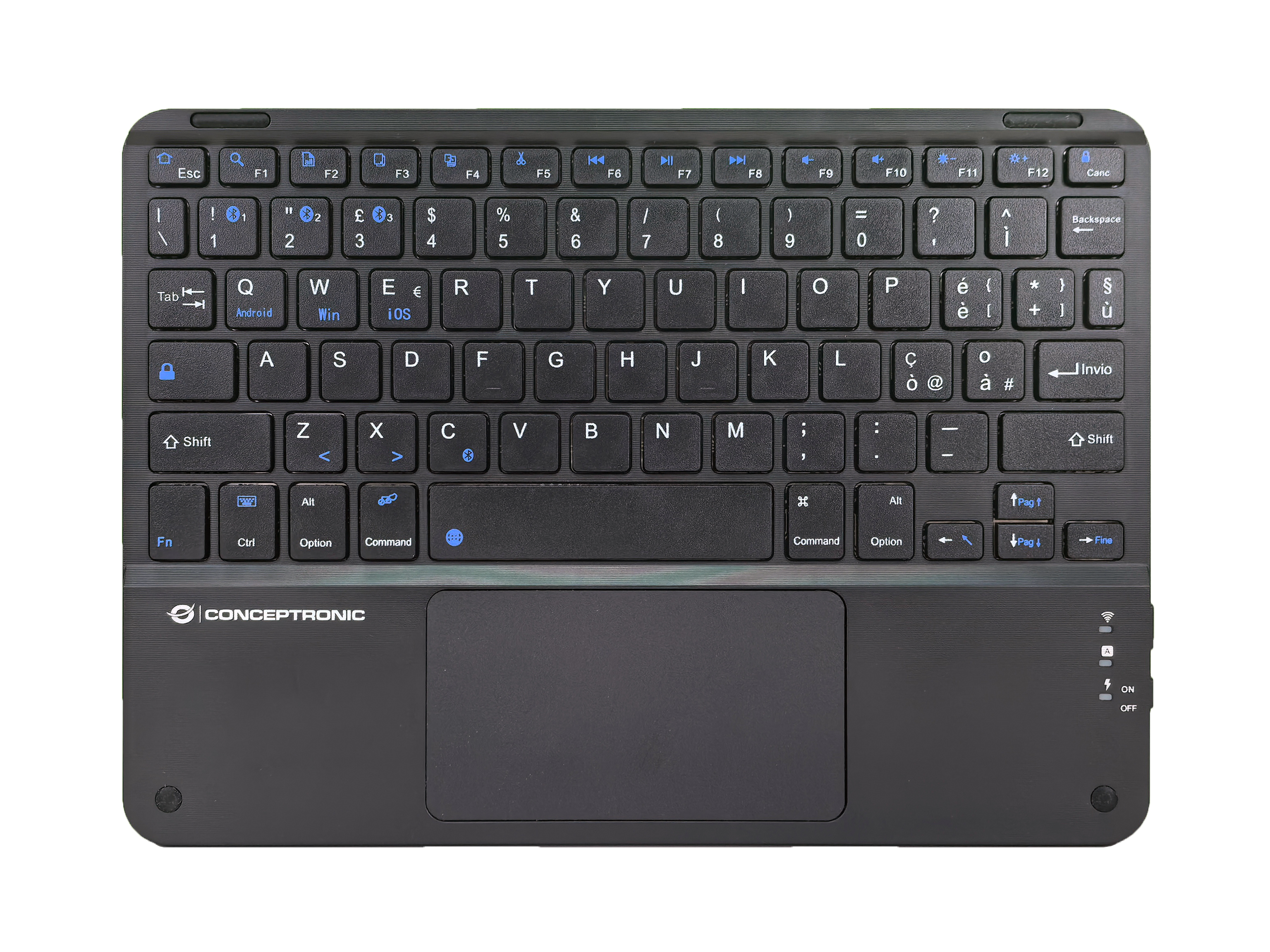 CONCEPTRONIC 10 Wireless Tastatur BT5.4 Layout IT schwarz