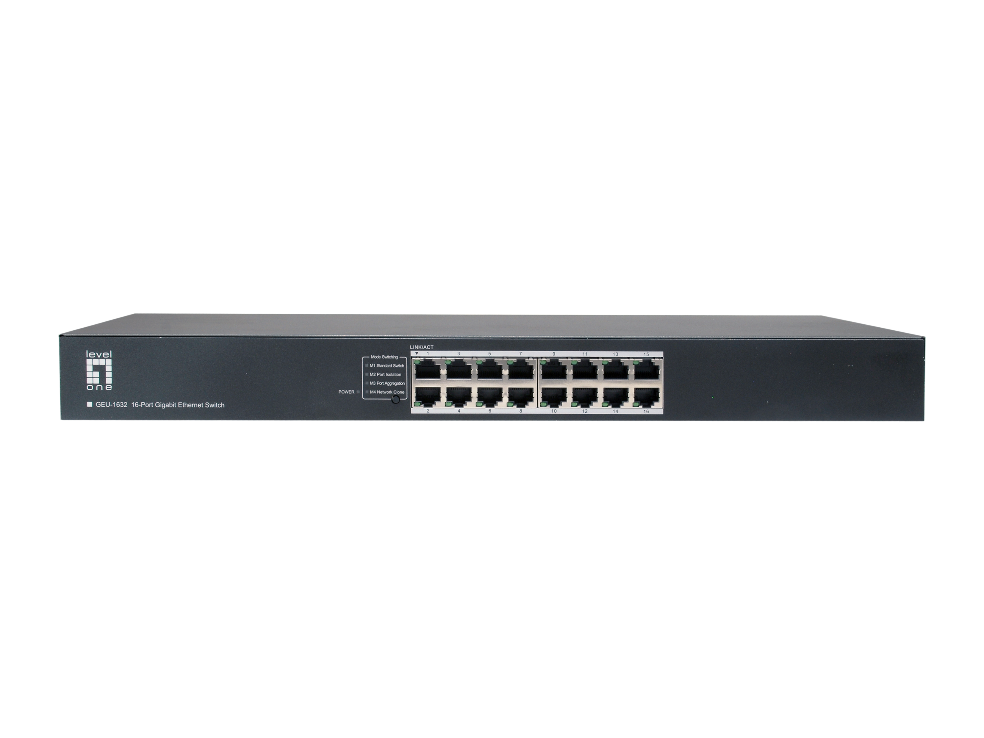 LevelOne Switch 16xGE 19 unmanaged Metall