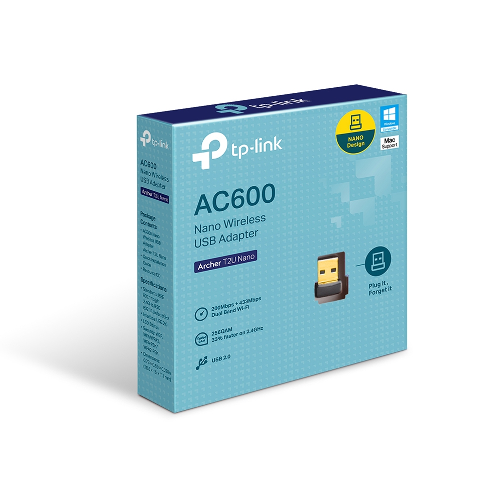 ARCHER T2U NANO AC600 NANO WI-FI USB ADAPTER