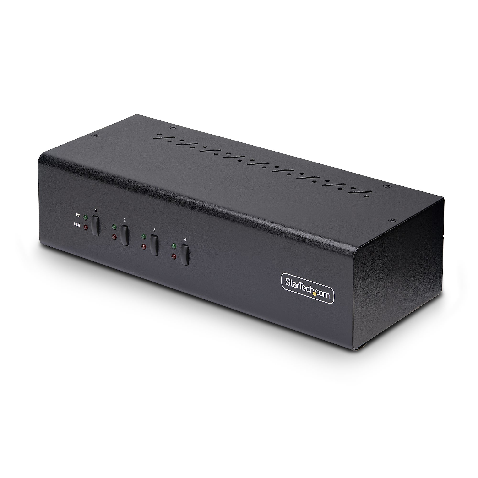 STARTECH.COM 4-Port KVM Switch Dual Monitor DisplayPort 4K 60Hz 2x USB 3.0 2x USB 2.0 Hotkey/Drucktasten KVM Umschalter 4 PC 2monito