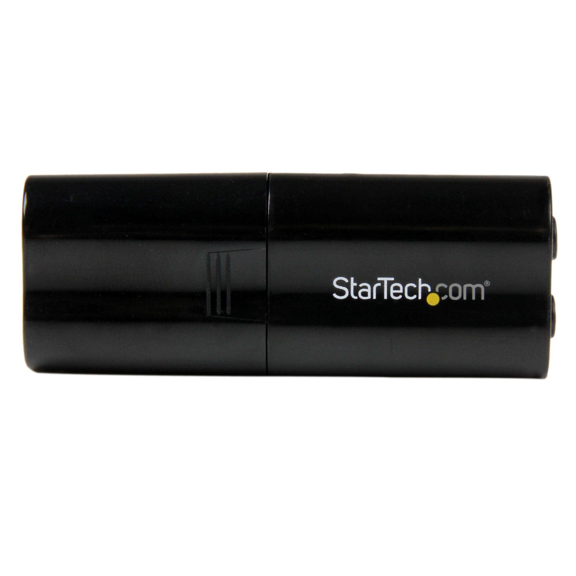 StarTech.com ICUSBAUDIOB USB Audio Adapter externe Soundkarte Schwarz 2x 3,5mm Klinke