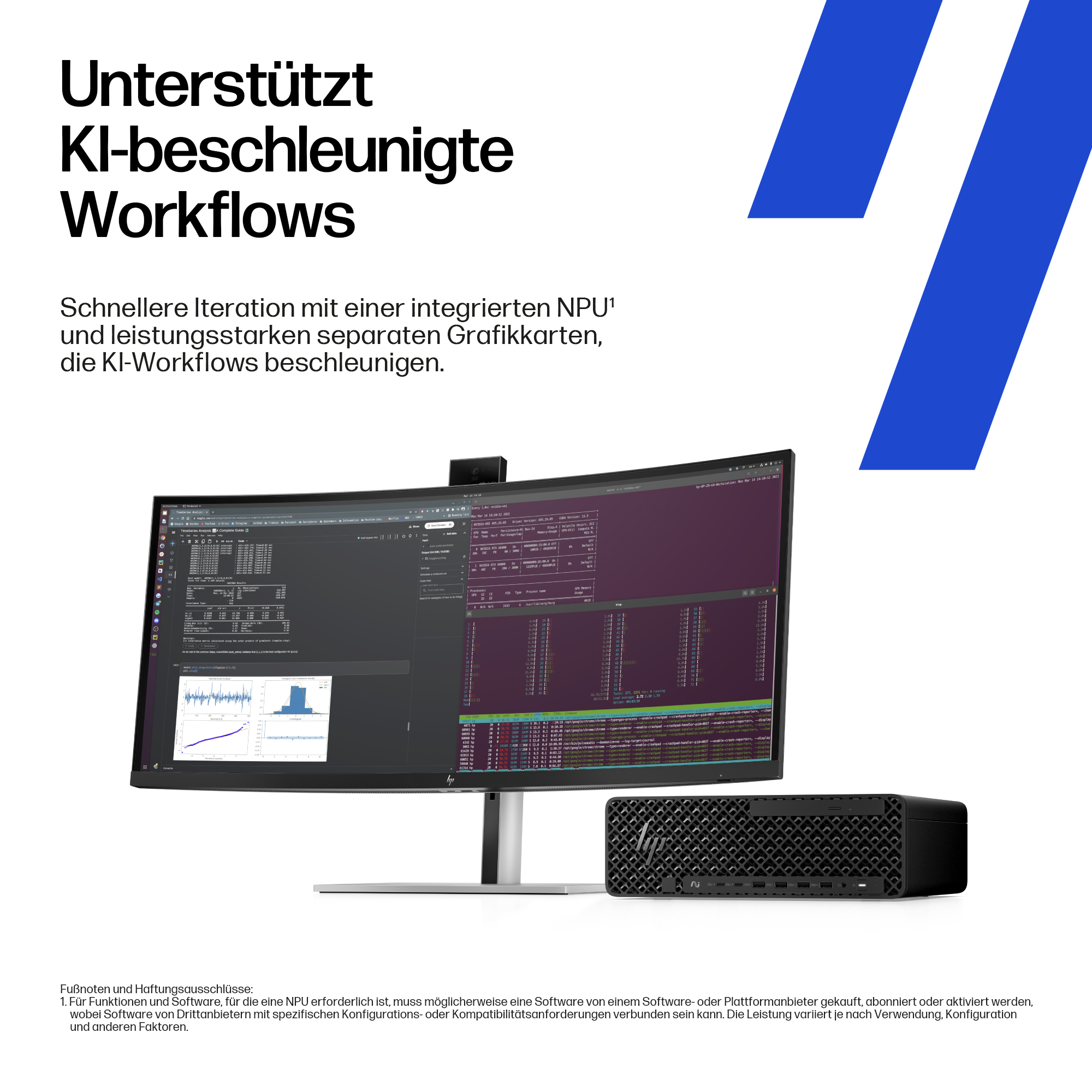 HP Z2 SFF G1i U7-265K 2x16/1TB RTXA400 W11P 36 Monate