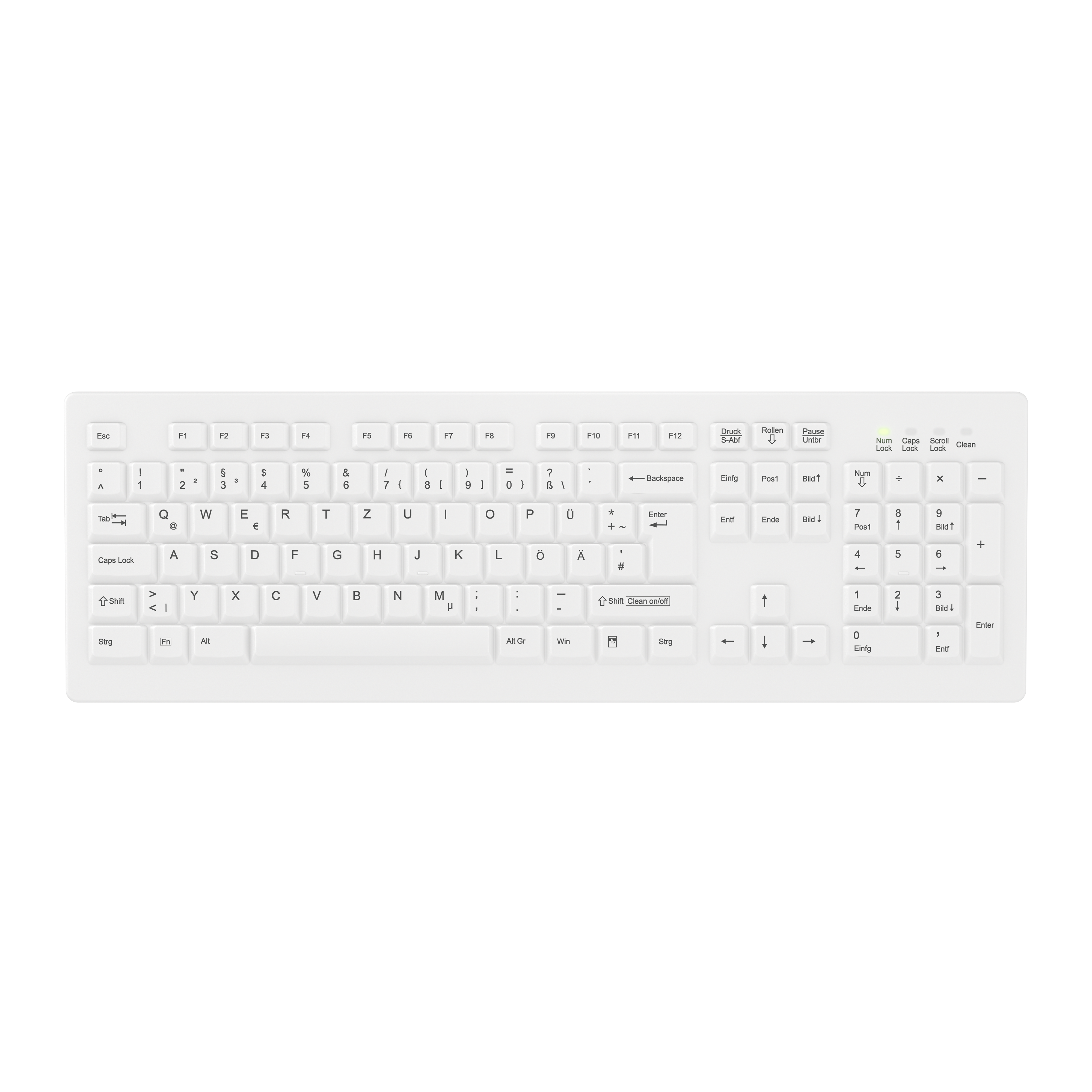 Keyboard Contour Medical Active Key AK-C8100 Wireless white (DE) (AK-C8100F-FU1-W/GE)