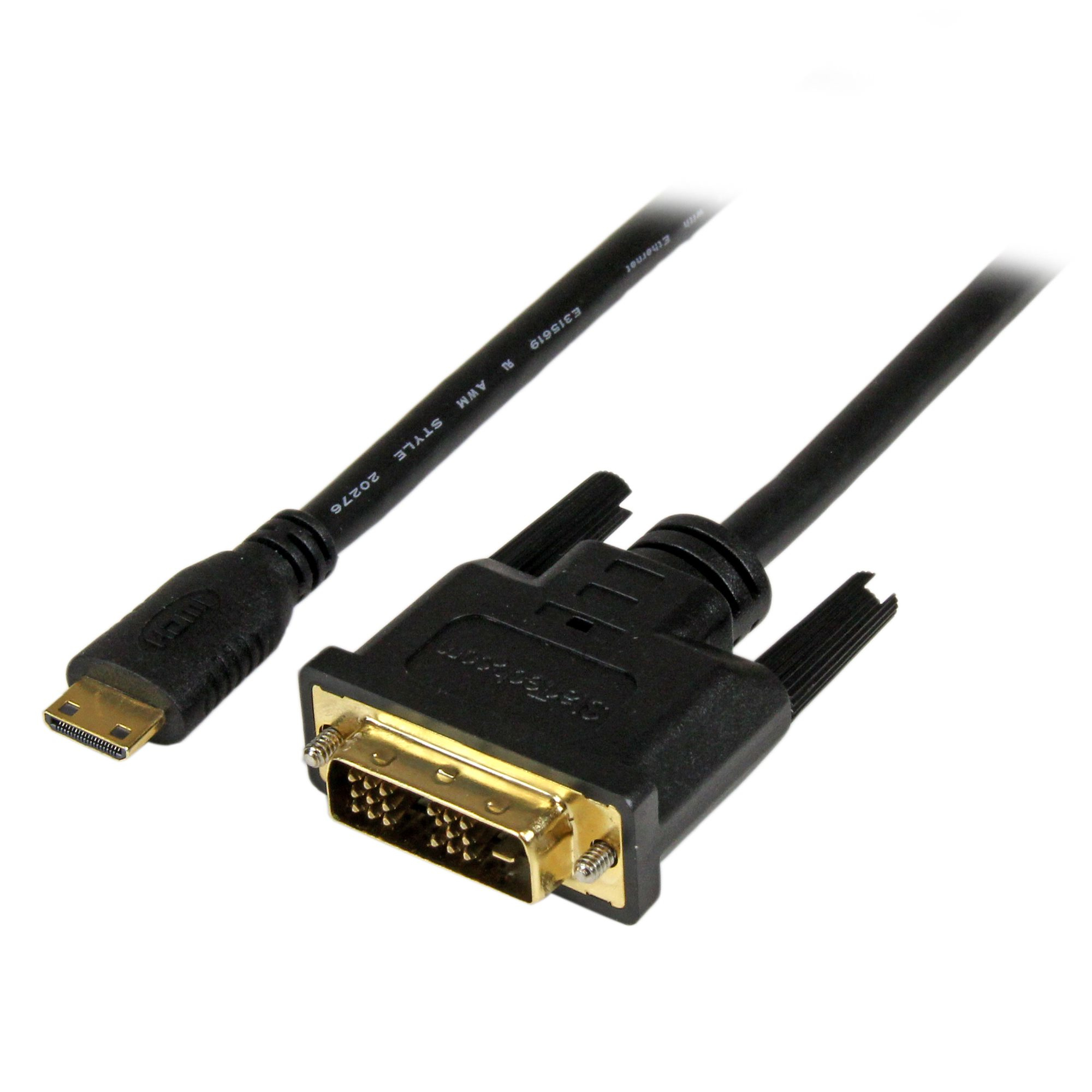 1M MINI HDMI TO DVI-D CABLE .