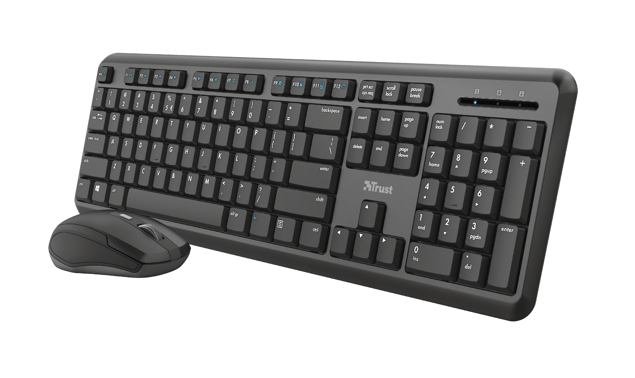Keyboard & Mouse Trust Wireless Combo TKM-350 black (DE) (24011)