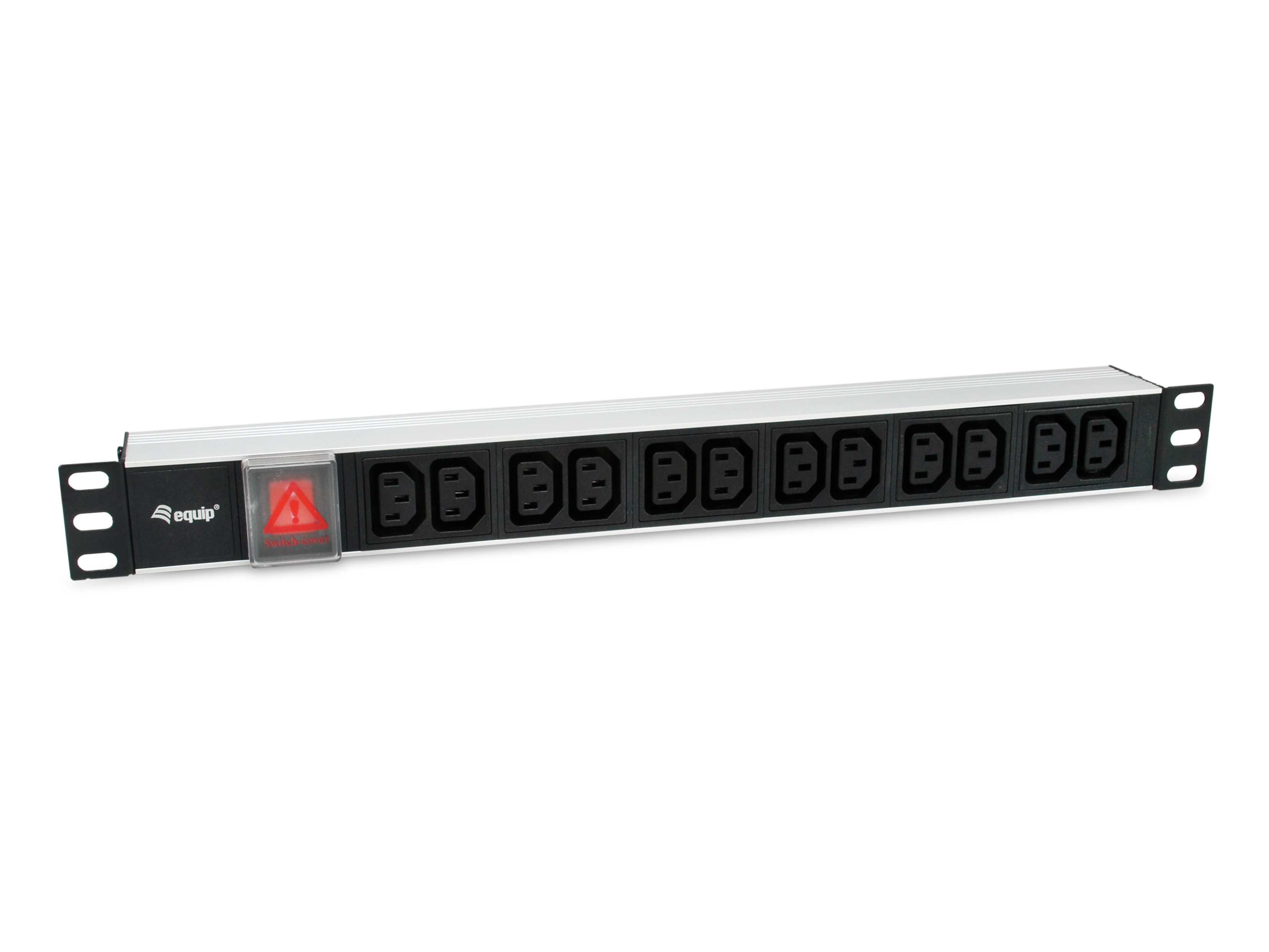 Equip 19 Steckdosenleiste 12xIEC 60320 C13+Switch sw. Alu.