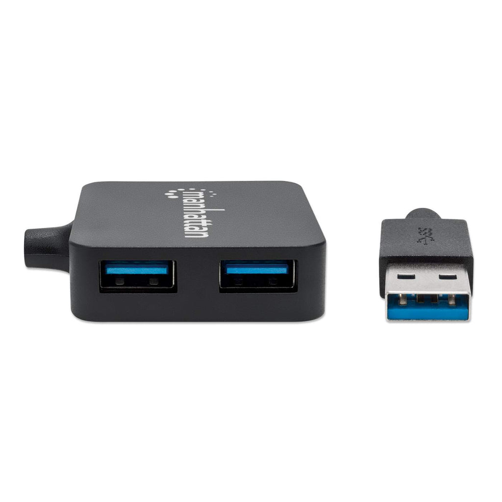 MANHATTAN USB-HUB 4-Port USB 3.0 schwarz