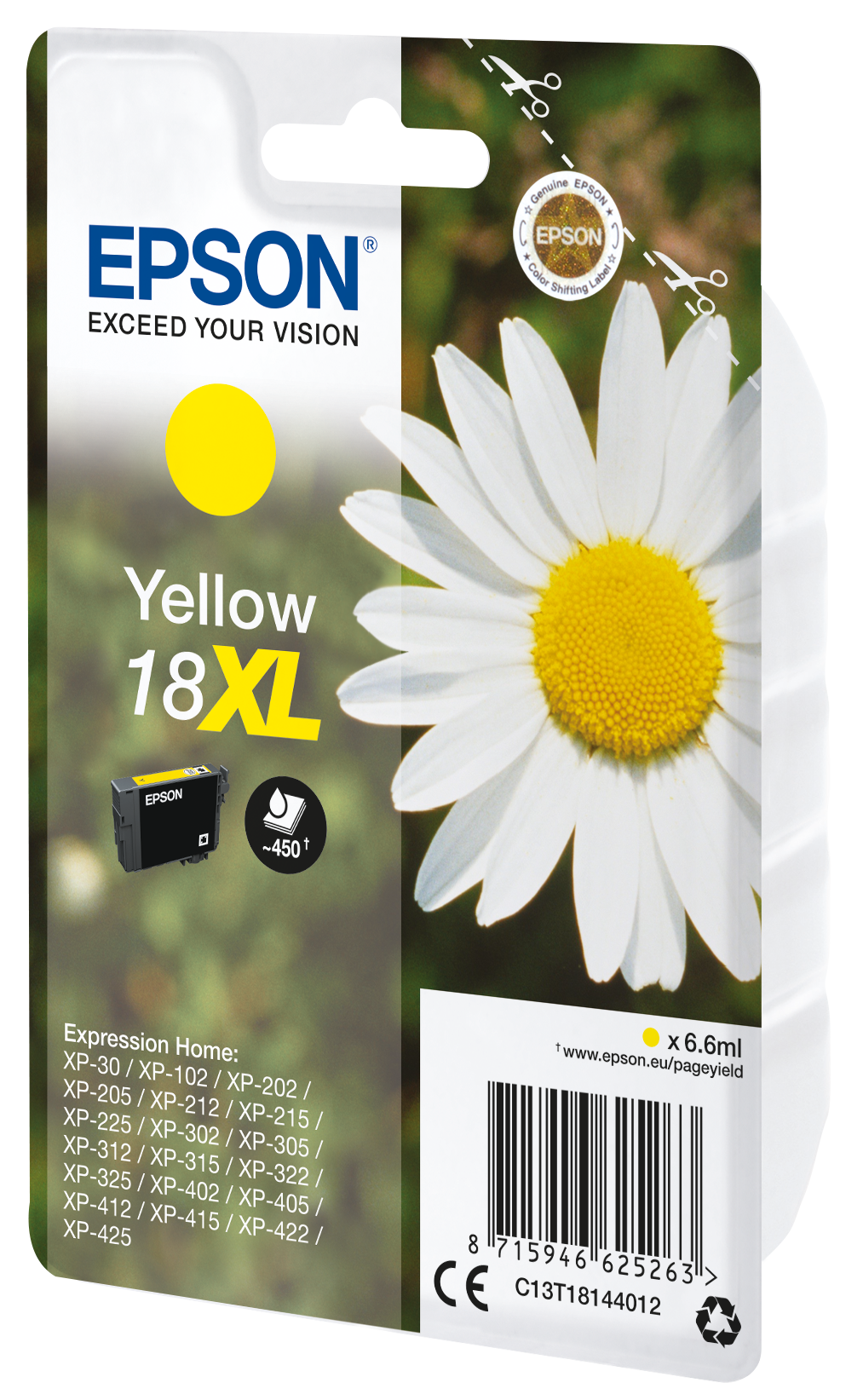 EPSON 18XL / T1814XL (Gänseblümchen) gelb Druckerpatrone