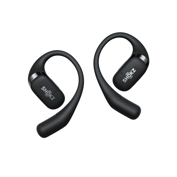 SHOKZ OPENFIT BLACK OPEN-EAR LISTENING BUDS WITH ULTRA-SOFT S