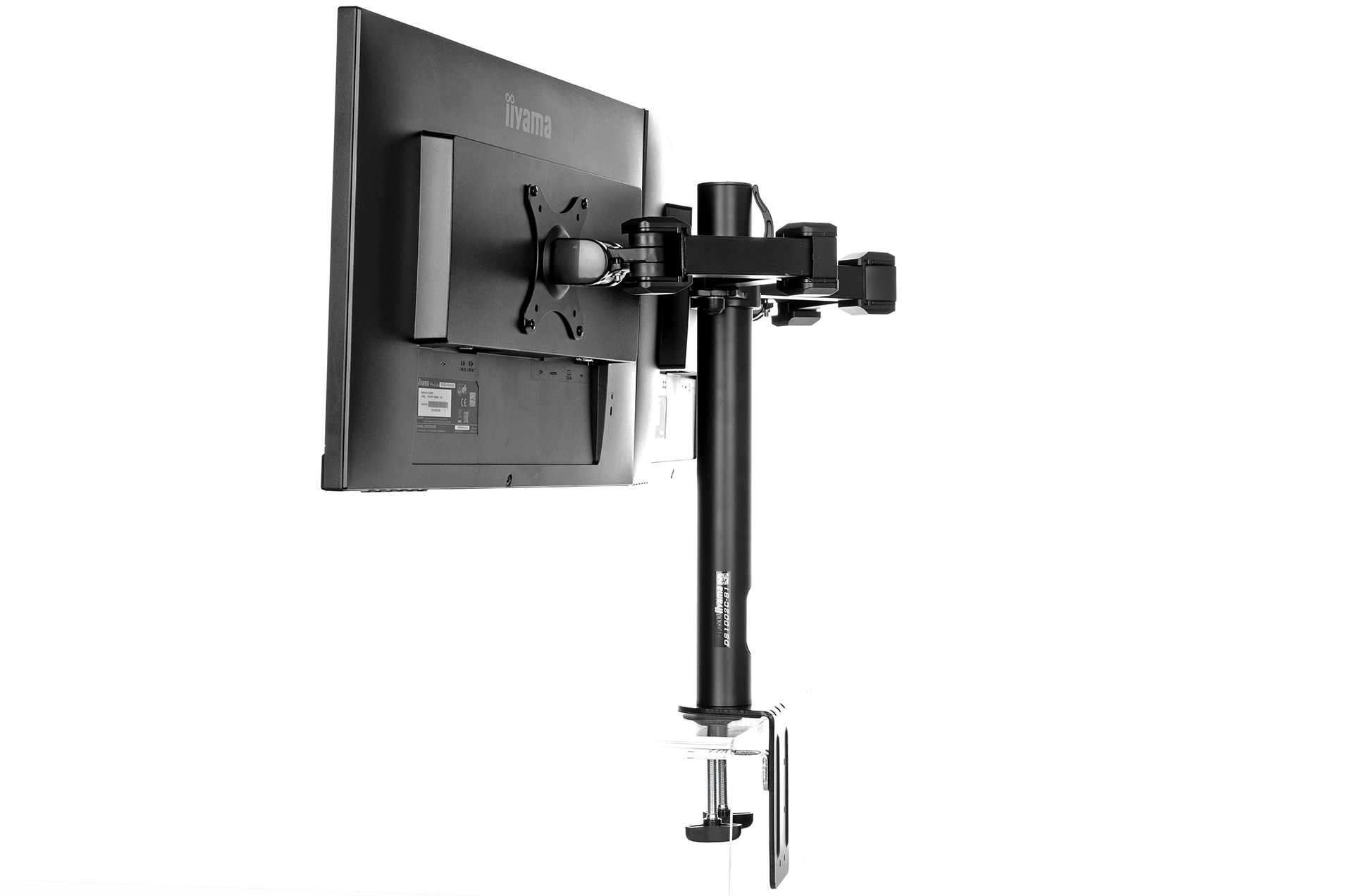 DUAL DESKTOP ARM CLAMP 10-30IN 100X100 HAS 10KG