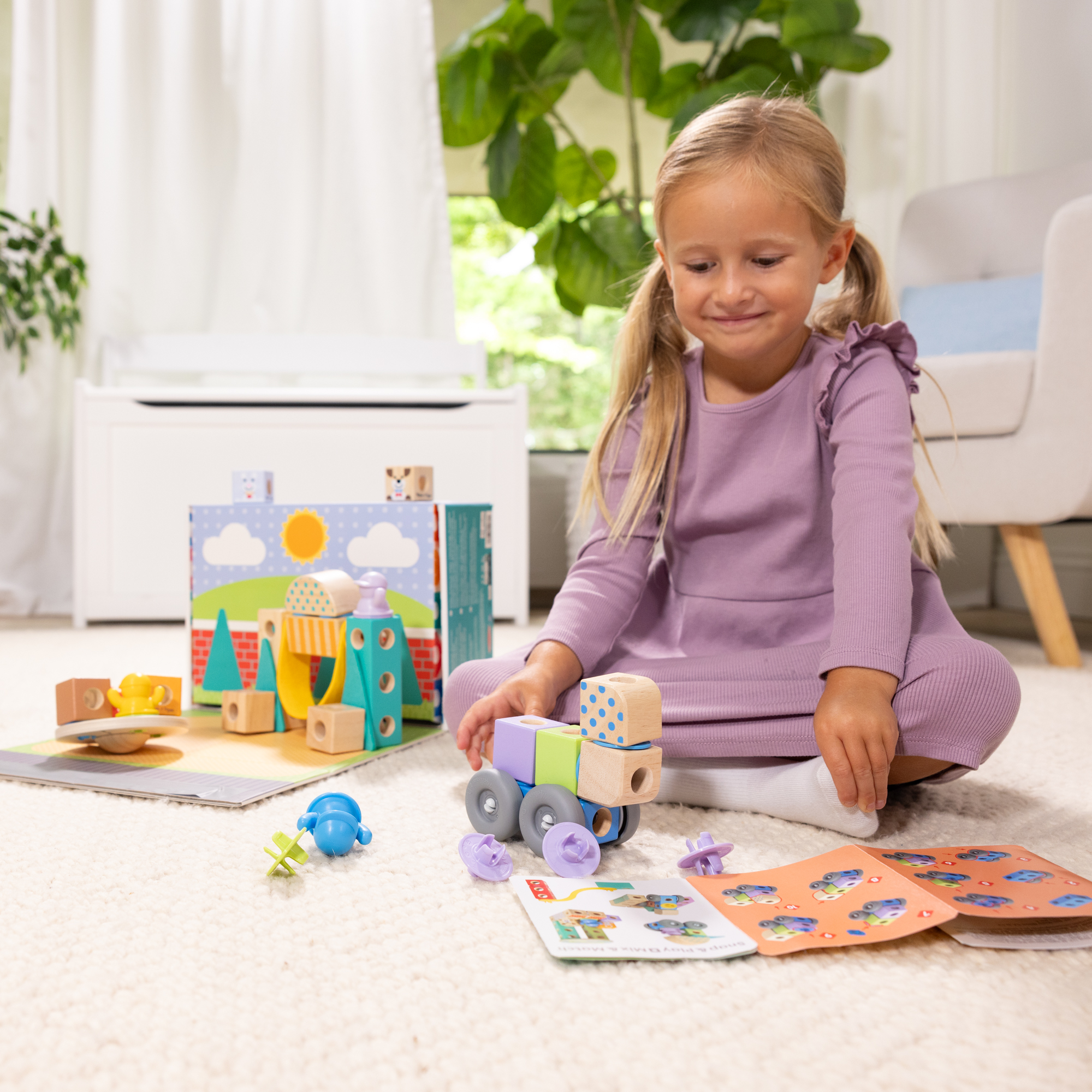 Melissa & Doug - Blockables Stadt Spielset, Konstruktionsspielzeug