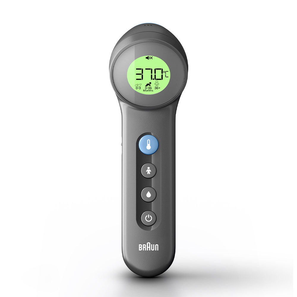 Braun BNT400B No touch + touch Thermometer mit Age Precision