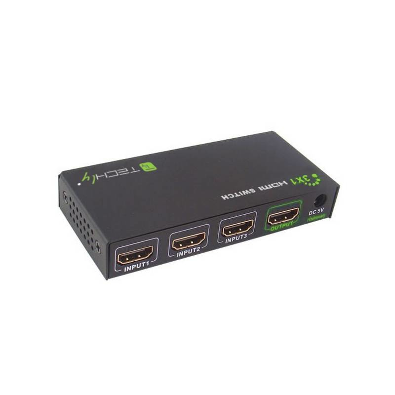 Techly HDMI Switch 4K, UHD, 3D, 3 Wege