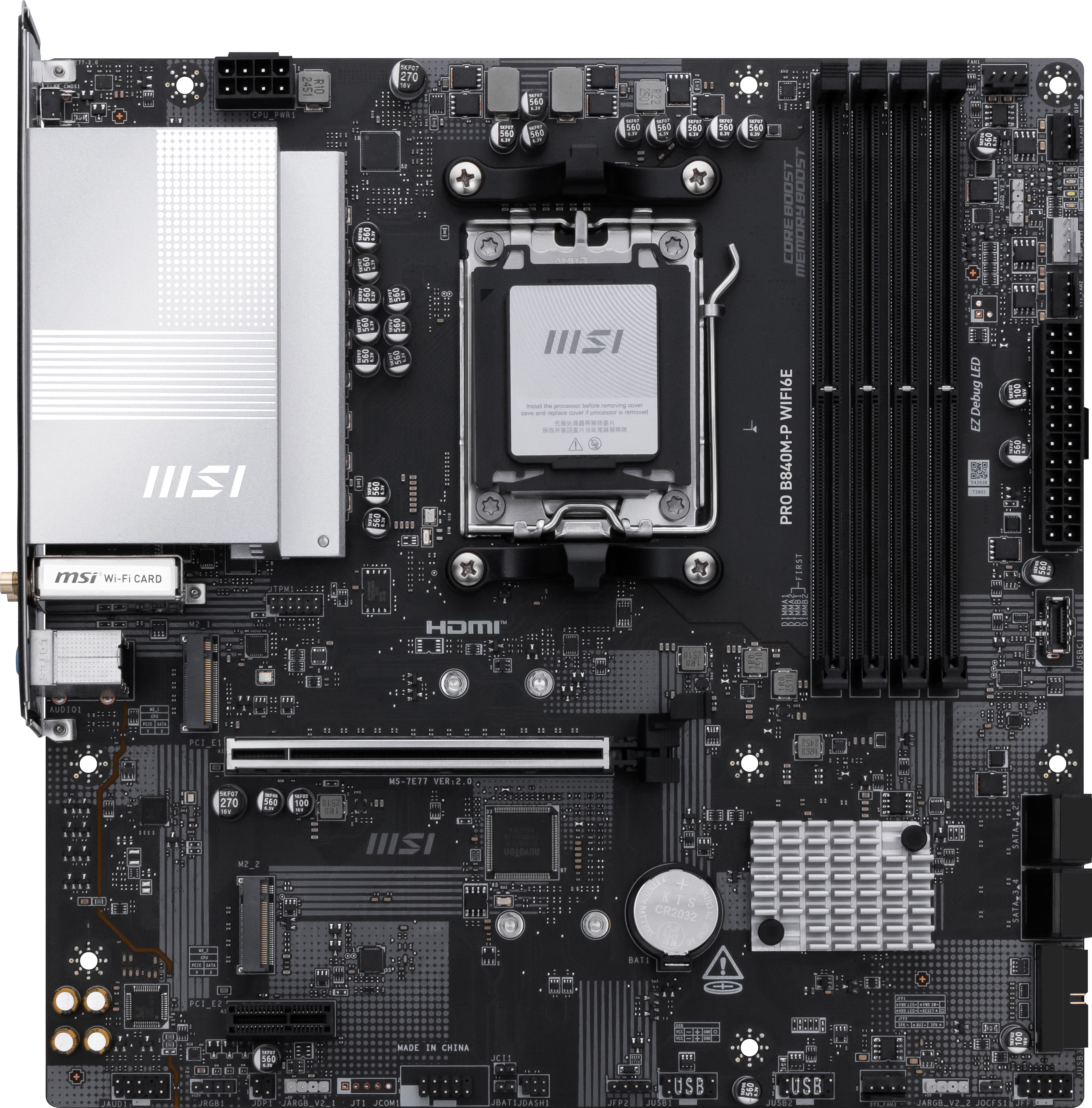 PRO B840M-P WIFI6E, Mainboard