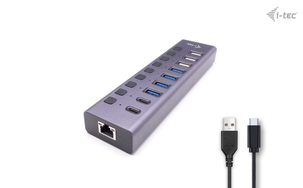 I-TEC CHARGING HUB 9PORT LAN USB 3.0/USB-C POWER ADAPTER 60W