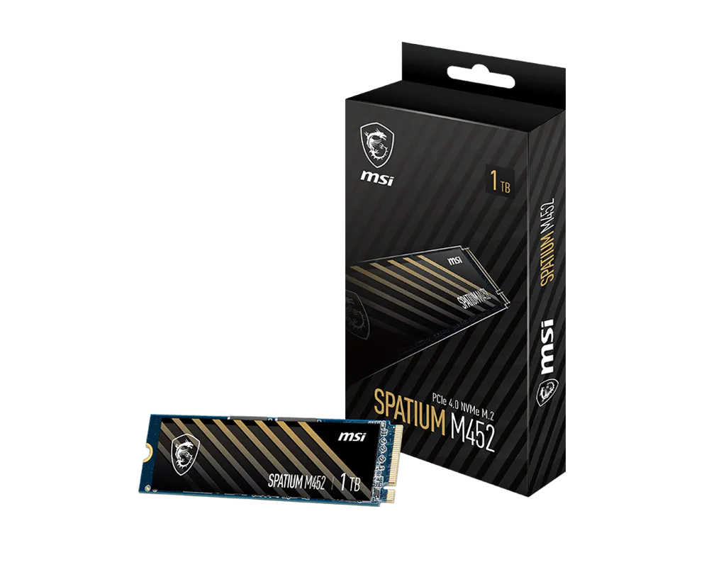 SSD 1TB MSI Spatium M452 (M.2 2280) PCIe Gen4 x4 NVM