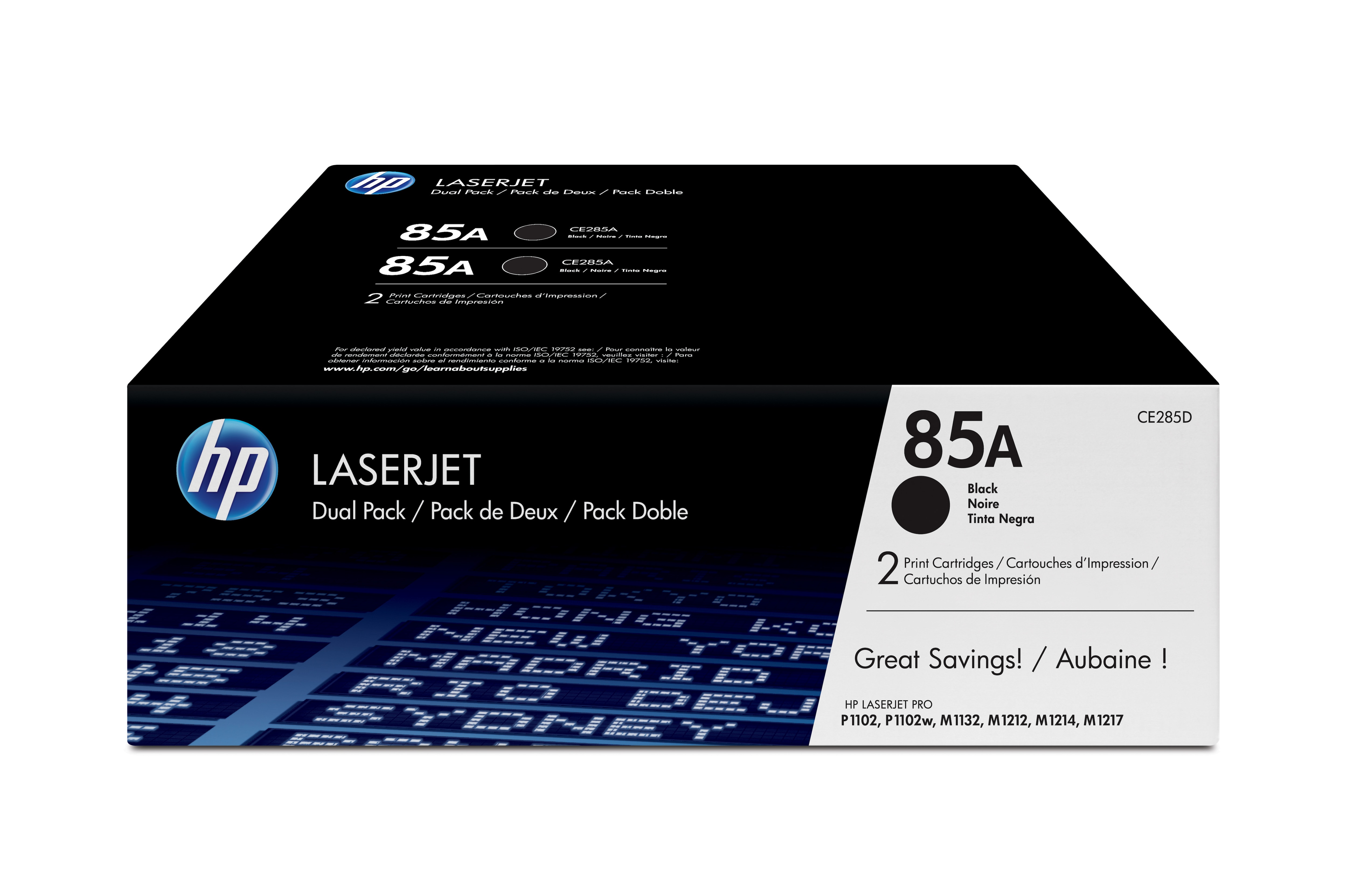 HP 85A 2x Schwarz LaserJet Tonerpatrone