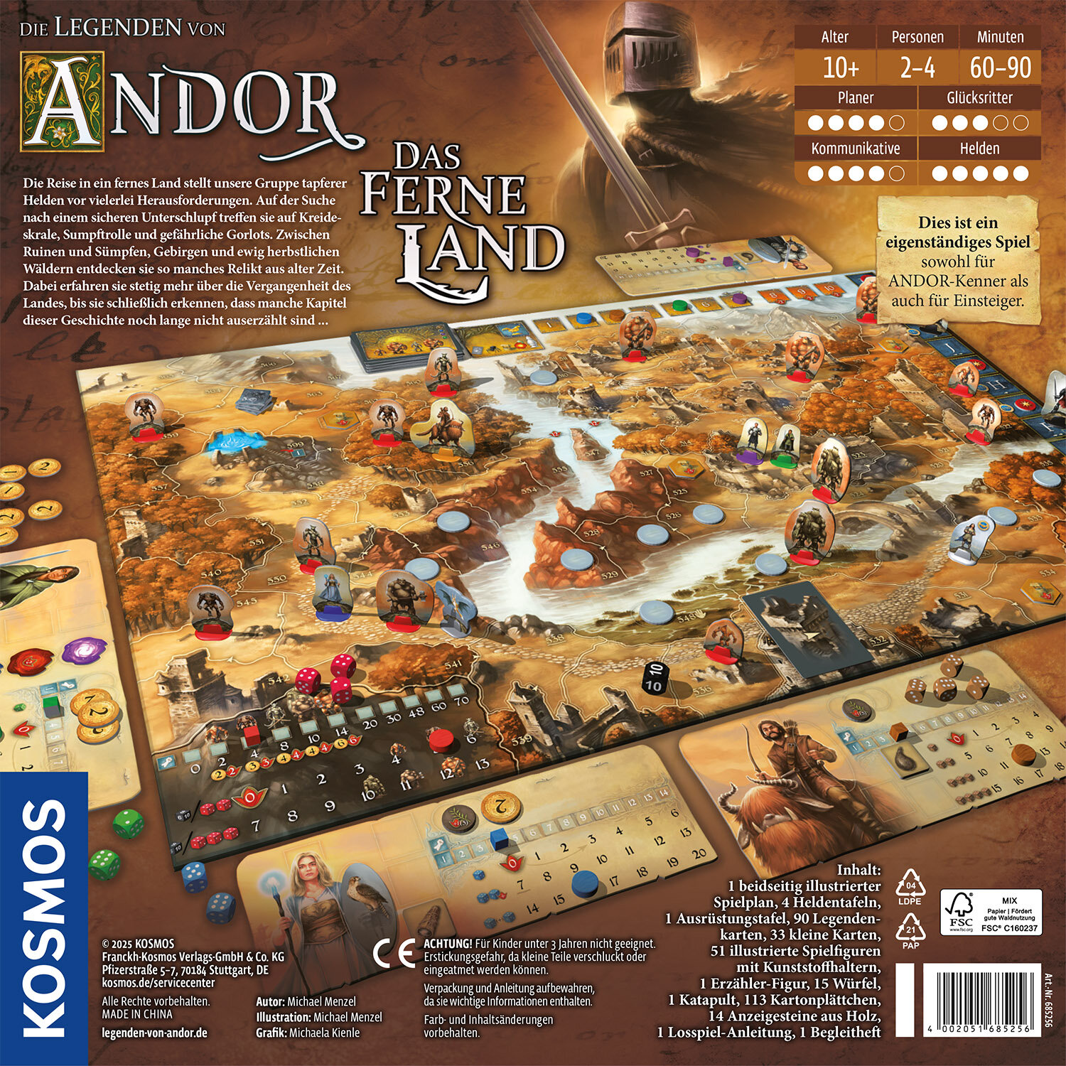 Die Legenden von Andor - Das ferne Land, Brettspiel