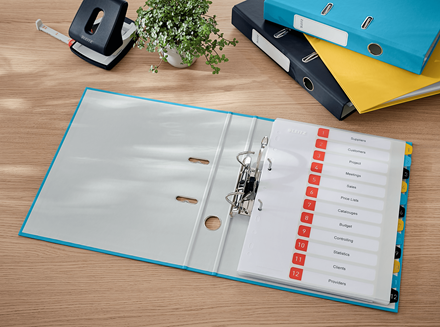 LEITZ Cosy Soft-Touch Ordner sanftes blau Karton 5,2 cm DIN A4, 1 St.