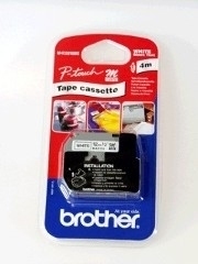 brother Schriftband M-K M-K231S MK231SBZ, 12 mm, schwarz auf weiß, 1 St.