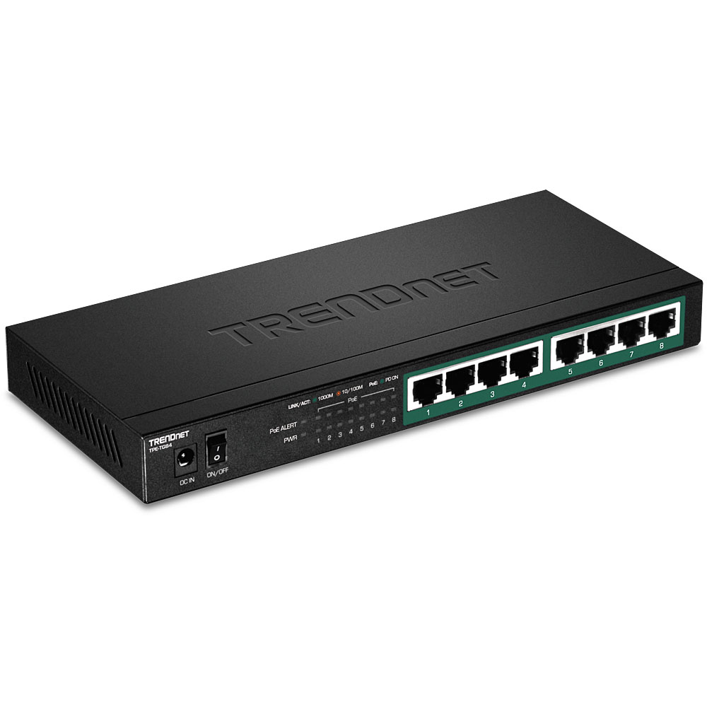 TRENDnet Switch 8-Port Gigabit PoE+ (120W)