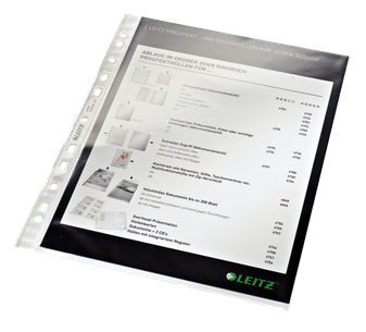 LEITZ Prospekthüllen 4770 DIN A4 glasklar glatt 0,08 mm, 100 St.